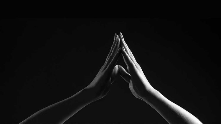 Hands in prayer