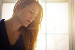 woman struggling with suicide