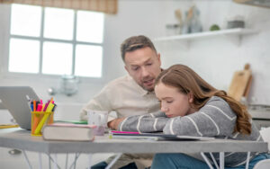 teen and parent